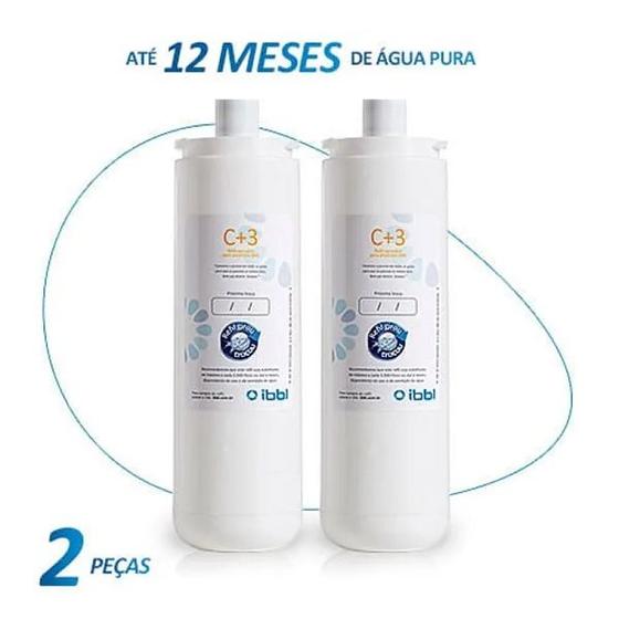 Imagem de Kit com 2 Refil Filtro IBBL C+3 Natural