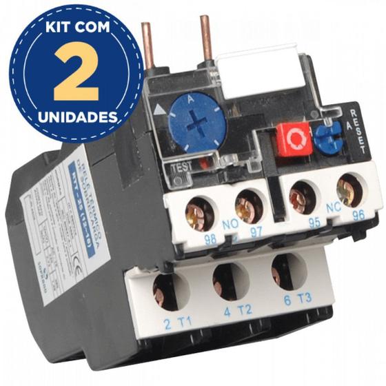 Imagem de Kit com 2 Rele Térmico de Sobrecarga 12-18a Rtt-025 Soprano
