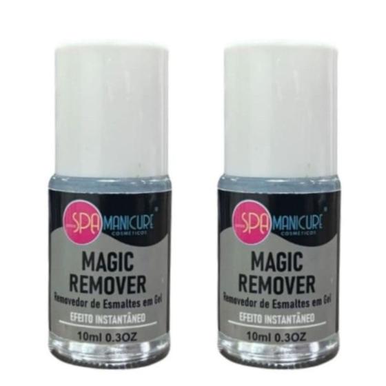 Imagem de Kit Com 2 Removedor Magic Esmalte em Gel Spa Manicure 10ml - Efeito Instantâneo