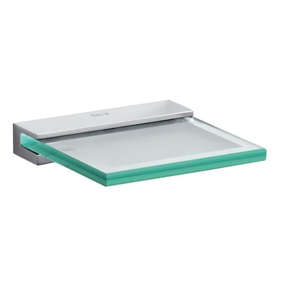 Imagem de Kit com 2 Saboneteira de Vidro Verso Brilhante e Elegante