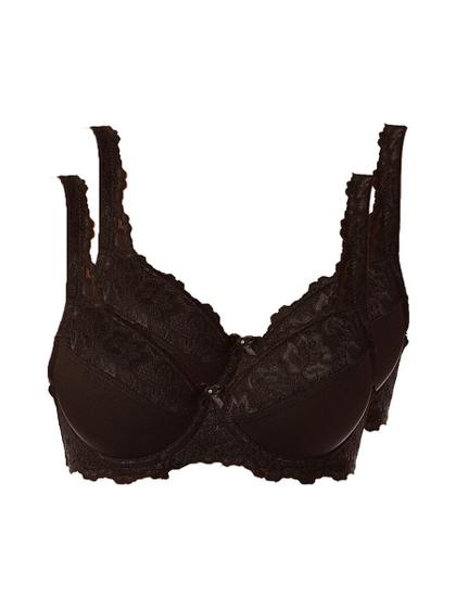 Imagem de Kit com 2 Sutiãs com Aro e Bojo Iridien Demillus 65204 Taça B