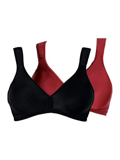 Imagem de Kit com 2 Sutiãs sem Aro e sem Bojo Olimpo Conforto Demillus 61004