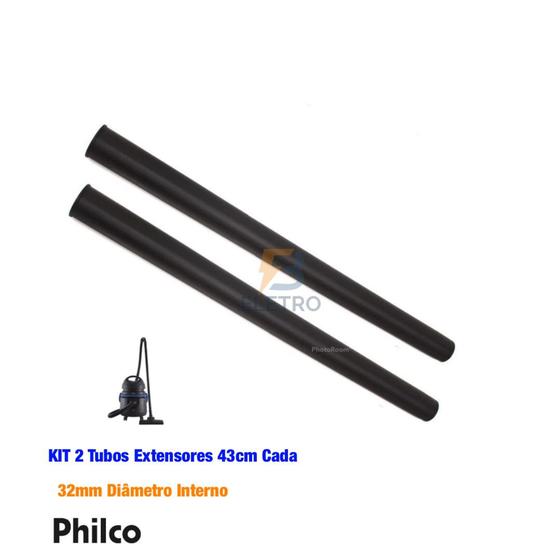 Imagem de Kit com 2 Tubos Extensores para Aspirador de Pó Philco PAS10
