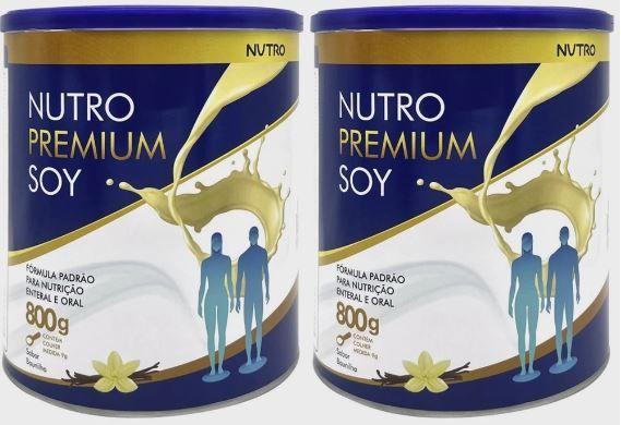 Imagem de Kit com 2 unidades de nutro premium soy lata 800g