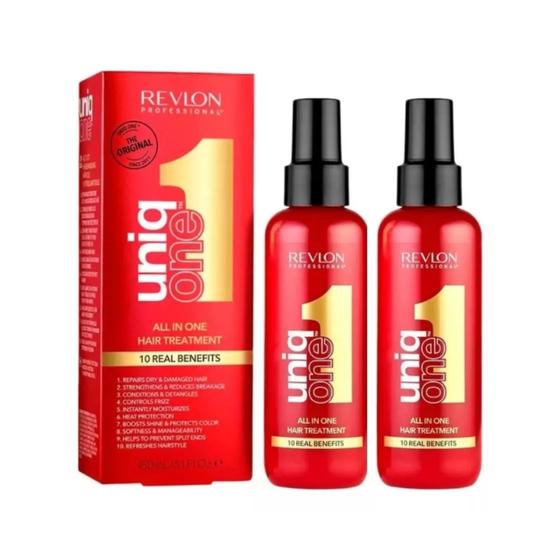 Imagem de Kit com 2 Uniq One Revlon Leave-in Finalizador Spray 150ml