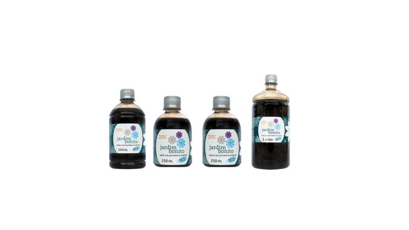 Imagem de KIT COM 2 x 250ml + 1 x 500ml + 1 x 1 Litro DO ADUBO JARDIM BONITO - TOTAL NO KIT: 2 LITROS