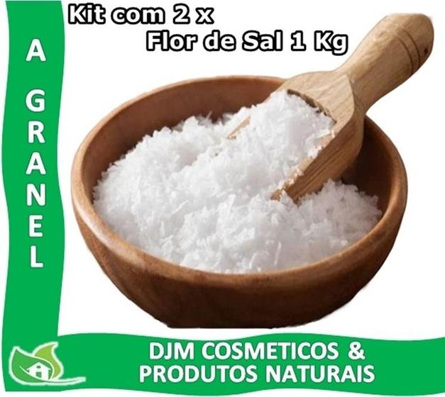 Imagem de Kit com 2 x Flor de Sal Mossoró 1 Kg com Laudo