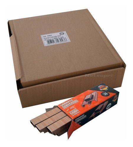 Imagem de Kit Com 20 Caixas De Grampos Cobreados Jocar 26/6 Com 5000