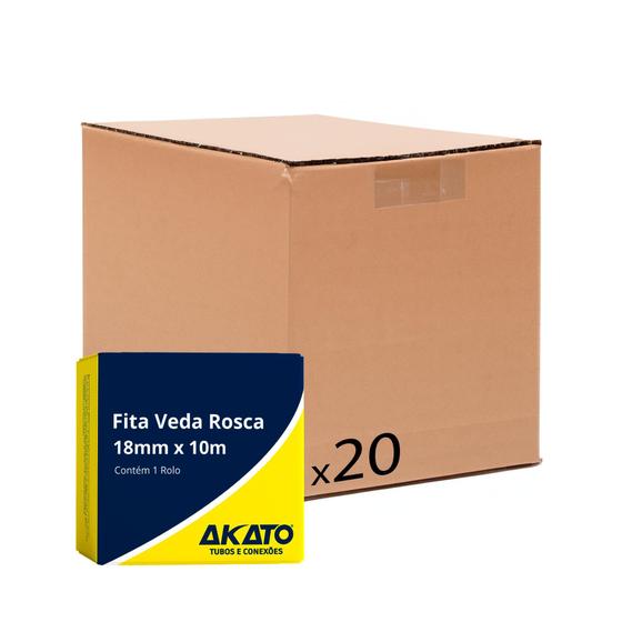 Imagem de Kit Com 20 Fita Veda Rosca 18Mm X 10M - Akato