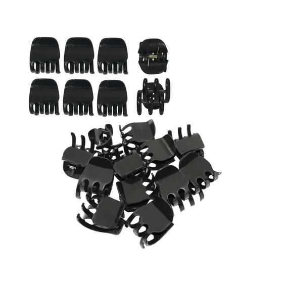 Imagem de Kit com 20 Piranhas Tridente Média Preta