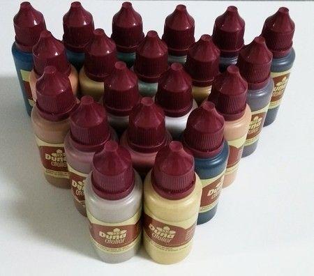 Imagem de Kit com 20 tintas - kit curso T053 - A volta das galinhas