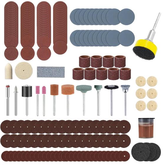Imagem de Kit Com 207 Acessórios Para Micro Retíficas Completo Dremax