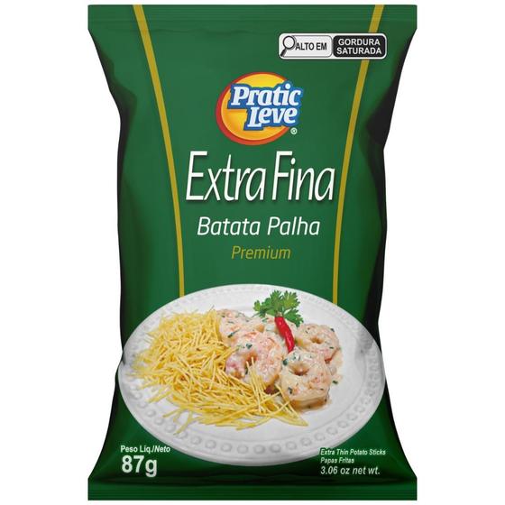 Imagem de Kit com 22 Batata Palha Pratic Leve Premium - corte extra fino 87g