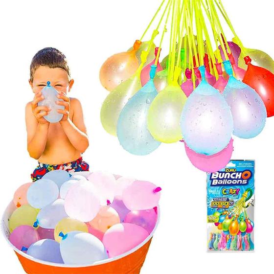 Imagem de Kit Com 222 Balões De Água Guerrinha Bexigas Water Balloon C