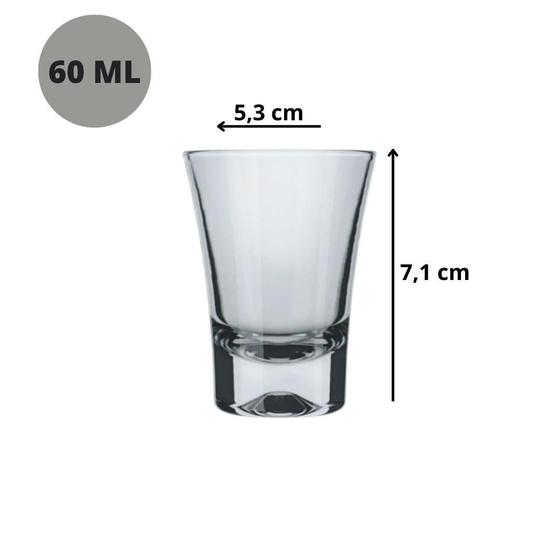 Copos Shot LDHHYH - 24 Unidades Coloridas 50ml Base Pesada