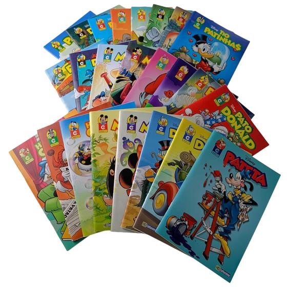 Imagem de Kit Com 24 Gibis Novos Disney Mickey Pateta Donald Diversos Hq Revista Quadrinhos Sem Repetição