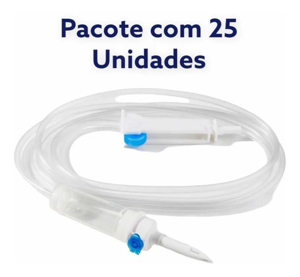 Imagem de KIT COM 25 EQUIPOS PARA BOMBA DE INFUSAO UNIVERSAL MDKMED - 2.3m 