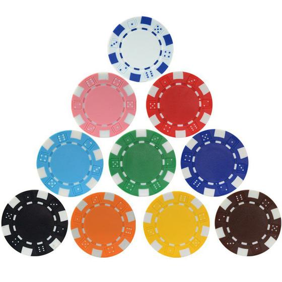 Imagem de Kit Com 25 Fichas Poker 11,5gr Cassino Sem Numeração