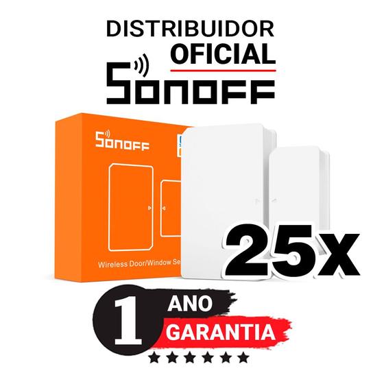 Imagem de Kit com 25 unidades Sonoff SNZB-04 Sensor Porta Janela