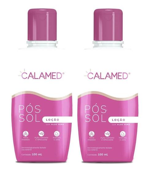 Calamed Kit Com 2un Calamed Pos Sol 100ml Loção - Cimed - Pós Sol - Magazine Luiza