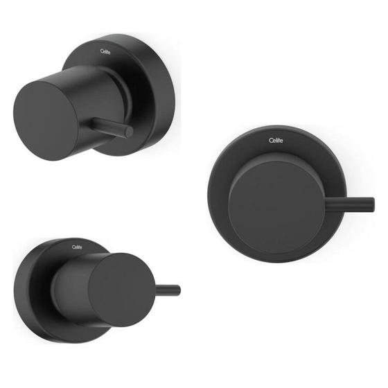 Imagem de Kit com 3 Acabamento de Registro Base Reforma 1/2, 3/4 e 1 Basic