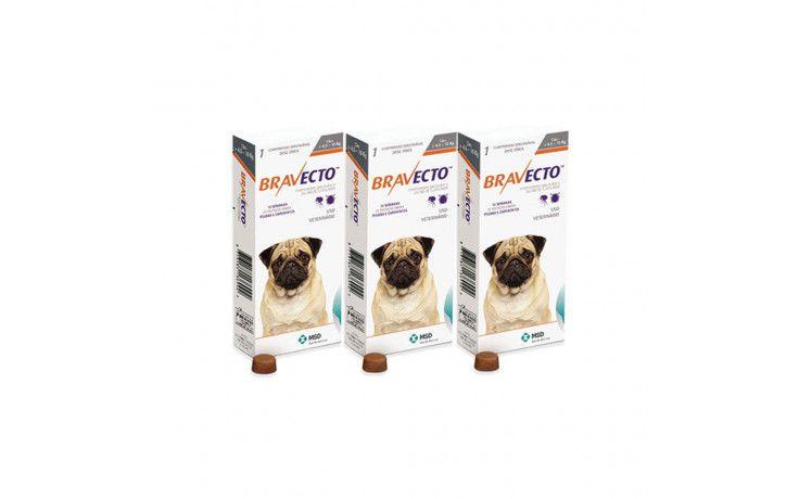 Kit Com 3 Antipulgas Bravecto Para Cães De 20 A 40 Kg - 1000 Mg Menor preço em Kit Com 3 Antipulgas Bravecto Para Cães De 20 A 40 Kg - 1000 Mg