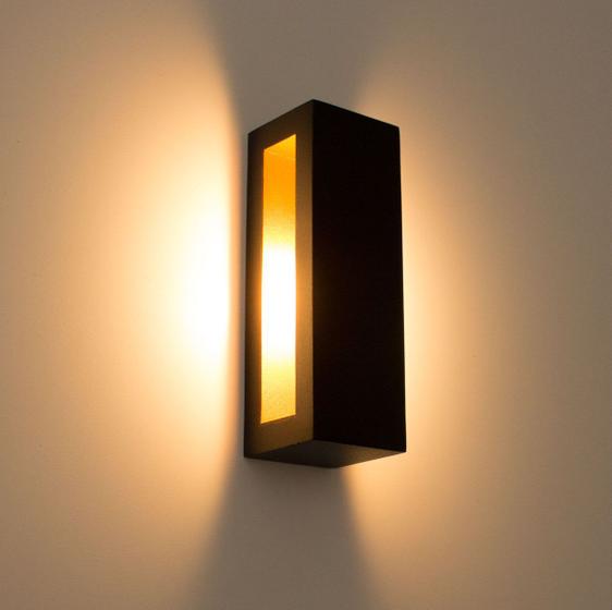 kit com 3 Arandelas Led Efeito Decorativa Parede Teto 5w 15cm Preta 220V St154 Menor preço em kit com 3 Arandelas Led Efeito Decorativa Parede Teto 5w 15cm Preta 220V St154