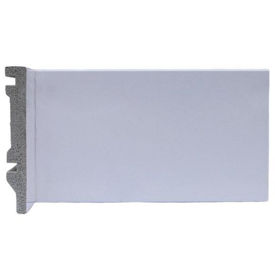 Imagem de Kit com 3 Barras Rodapé de Poliestireno 10cm X 15mm Liso 7,2m