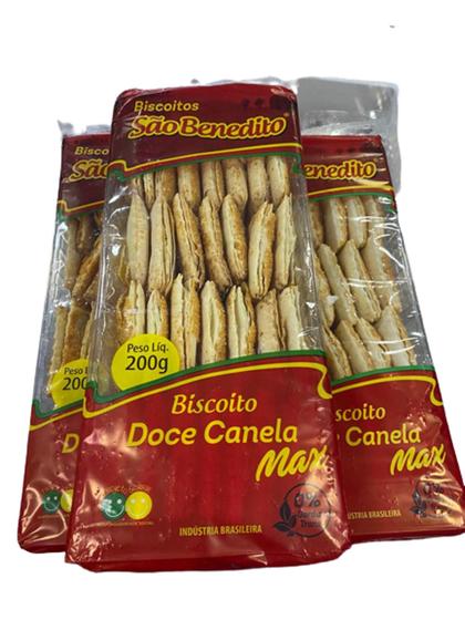 Imagem de kit com 3 Biscoito Doce Canela São Benedito 200g