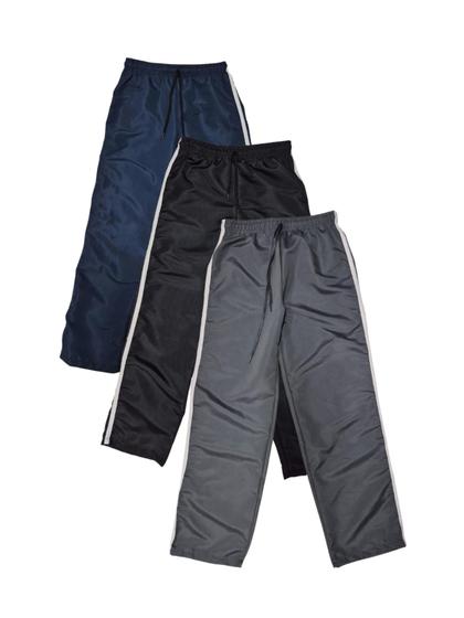 Imagem de Kit Com 3 Calça Tactel Juvenil Menino Com Bolso Traseiro