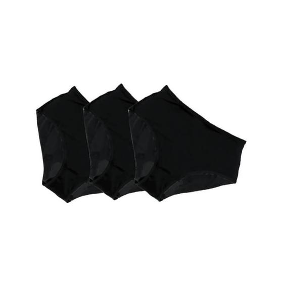 Imagem de Kit com 3 Calças Clássica DeMillus 57850/57851 Pretas