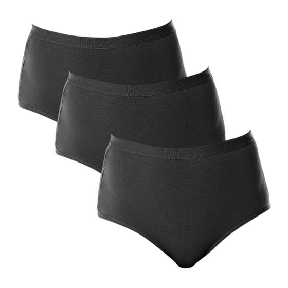 Imagem de Kit Com 3 Calcinhas Clássicas Algodão Adulto Conforto DeMillus