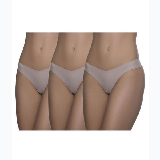 Imagem de Kit com 3 Calcinhas Fio Dental BR Lingerie 1148 Corte à Laser
