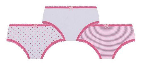 Imagem de Kit Com 3 Calcinhas Lobinha Infantil Kids Algodão Lupo