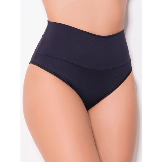 Imagem de Kit com 3 calcinhas modeladoras cintura alta segura barriga para revenda de lingerie e moda intima