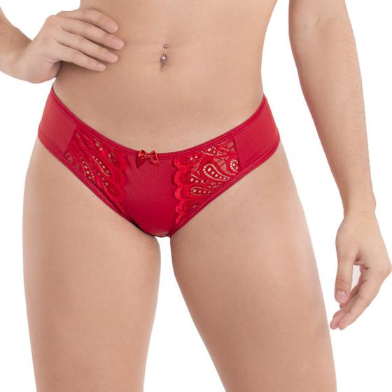 Imagem de KIT com 3 calcinhas modelo tanga com detalhe em renda Dy Any