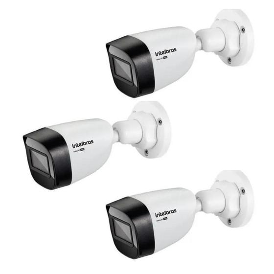 Kit Com 3 Câmera de segurança intelbras para Dvr VHD 1130B G7 HD720P 2.8 MM Proteção IP67 interna / externa infra vermelho 30 metros é boa?