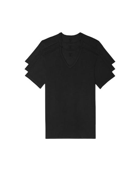 Imagem de Kit com 3 Camisetas Calvin Klein Underwear Masculinas - Algodão Elástico