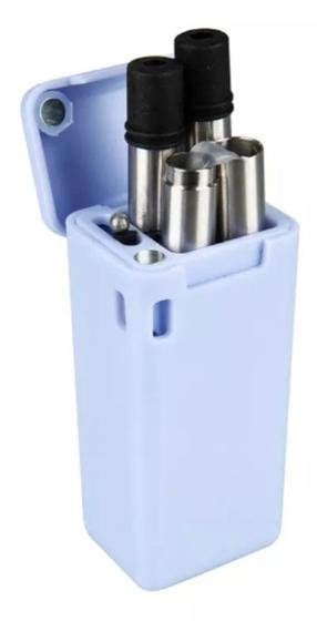 Imagem de Kit Com 3 Canudos De Aço Inox Portatil Chaveiro