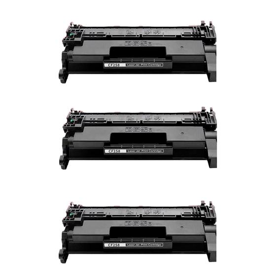 Imagem de Kit Com 3 Cartuchos Toner Preto 58X CF258X