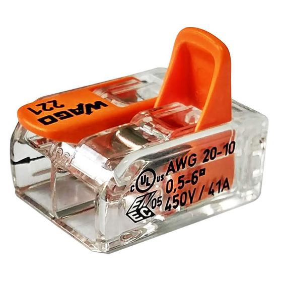 Imagem de Kit com 3 Conectores para Chuveiro Wago 221612