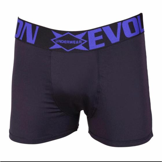 Imagem de Kit com 3 Cueca Box Boxer Plus Size Adulto de Microlight com Elástico 50 milímetros reforçado.
