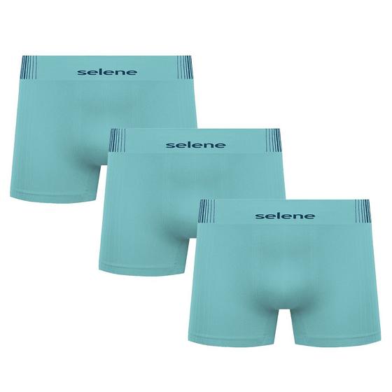 Imagem de Kit Com 3 Cuecas Boxer Box Infantil Juvenil Em Microfibra Sem Costura Selene
