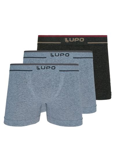 Imagem de Kit com 3 Cuecas Boxer Lupo 733-004 Colorido