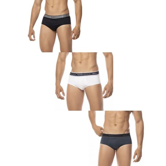 Kit Com 3 Cuecas Slip Microfibra Lisa Adulto - Keeper Menor preço em Kit Com 3 Cuecas Slip Microfibra Lisa Adulto - Keeper