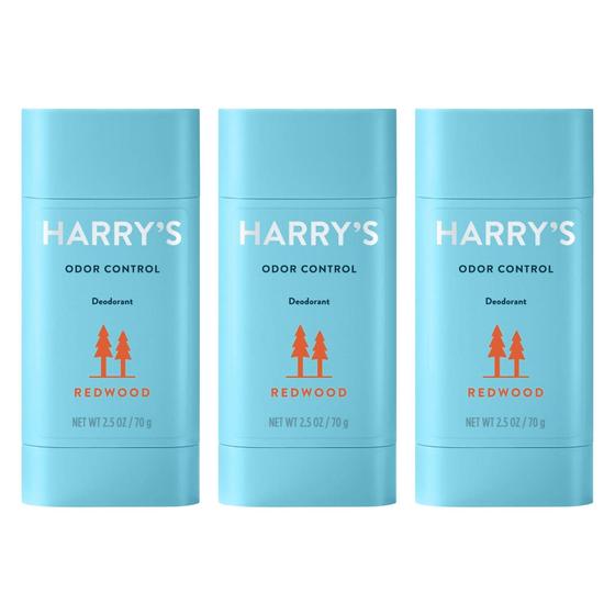 Imagem de Kit com 3 Desodorantes Harry's Men Odor Control - Sem Alumínio
