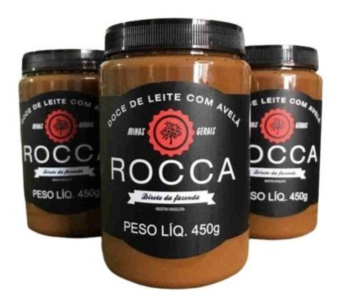 Imagem de Kit Com 3 Doce De Leite Com Avela Rocca  450g