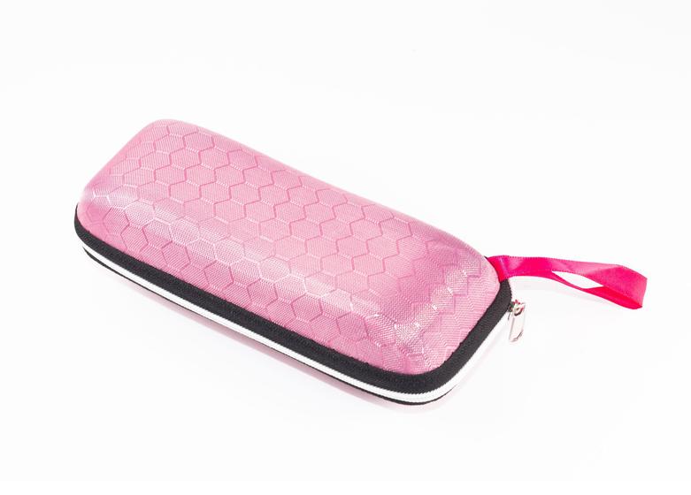 Imagem de Kit Com 3 Estojos Porta Óculos Rosa Com Zíper Eyewear