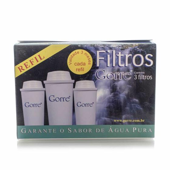 Imagem de Kit com 3 Filtros para Jarra de Água Alcalina