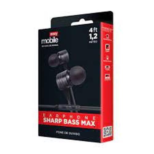 Imagem de Kit Com 3 Fones De Ouvido Easy Mobile Sharp Bass Max Preto